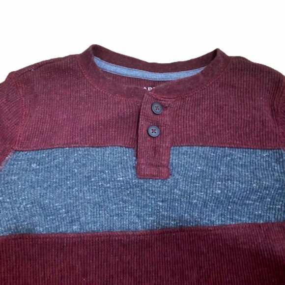 Arizona Jean Co Boys L/S Pullover Maroon/Gray XS (6/7) - Picture 2 of 4
